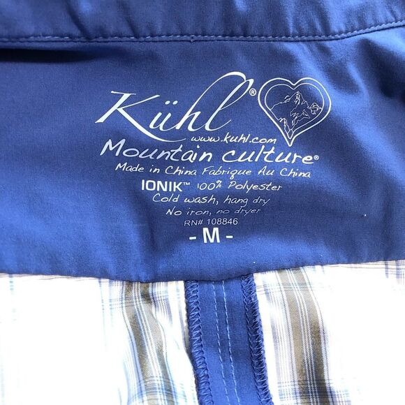 Kuhl Women’s Plaid Ionik Short Sleeve Button Up Shirt - Picture 5 of 6